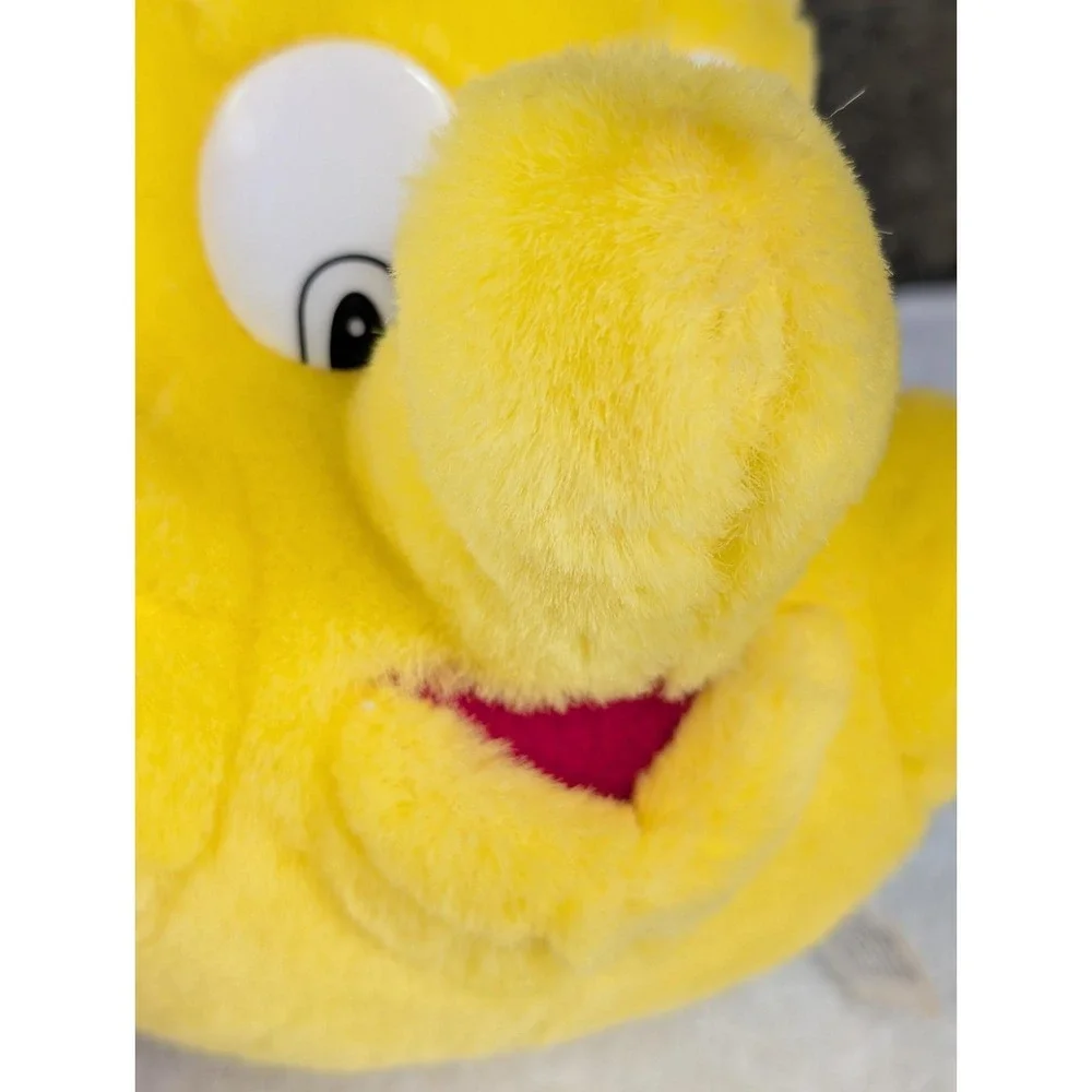 VINTAGE rare PLUSH ORIGINAL LITTLE MERMAID 1991 TYCO FLOUNDER FISH  DISNEY